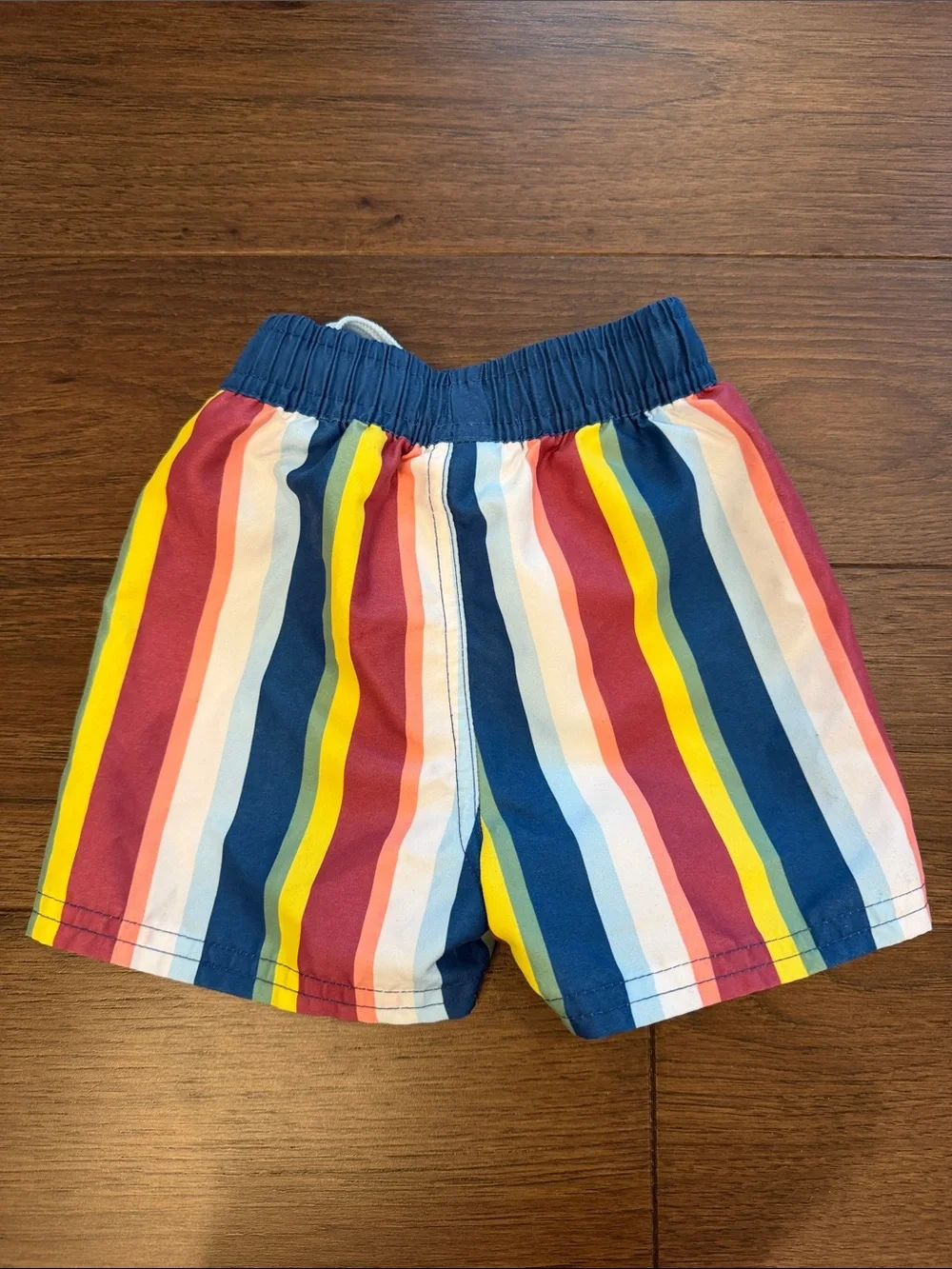 RuggedButts Baby Boy Multi-Color Stripe Swim Trunks 6-12 Months - C52-021